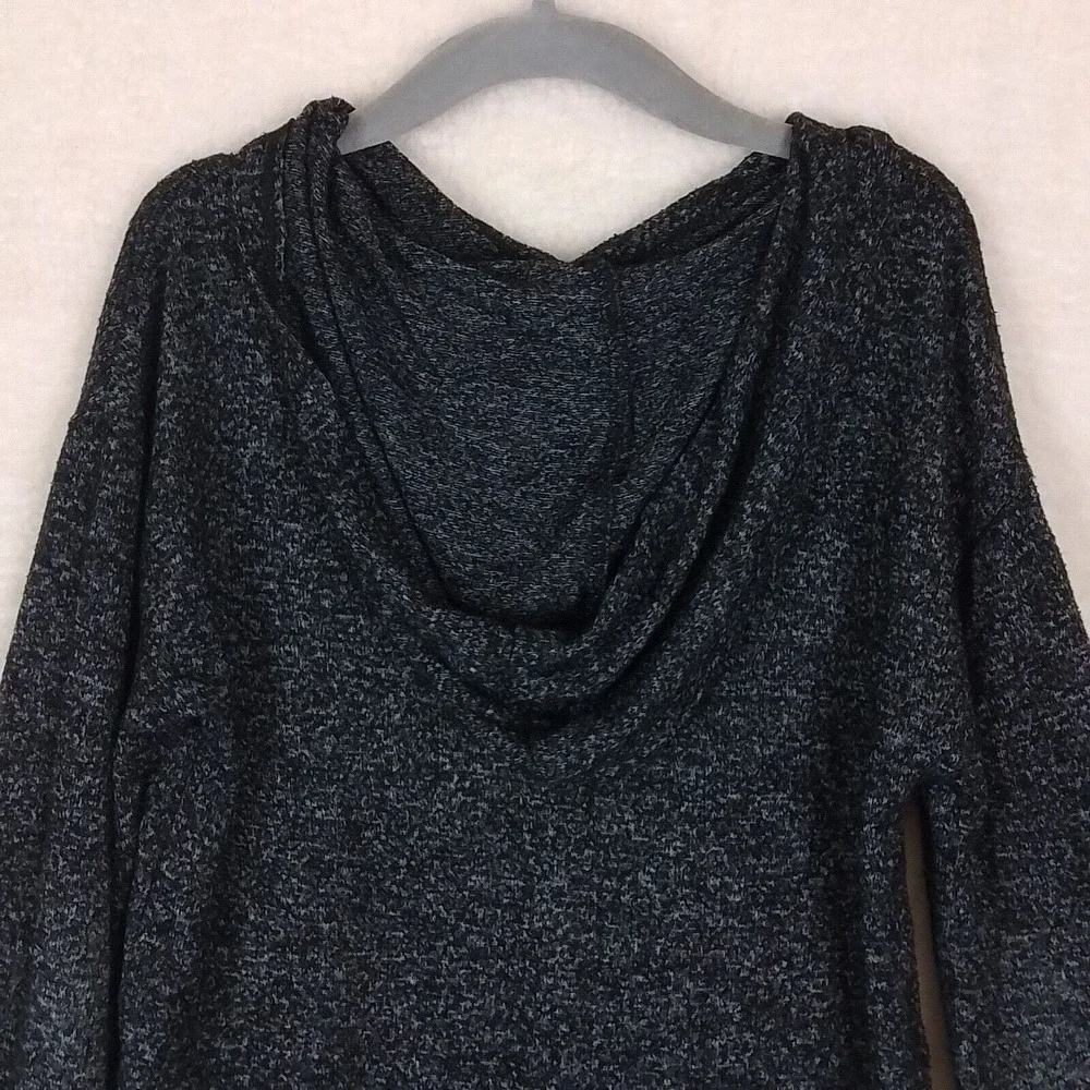 Justice Girls Lightweight Knit Hoodie Size 7‎ in Black White